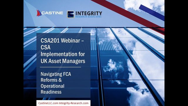 Caroline Bayman and Chris Newson - Where Asset Managers Stand With CSAs