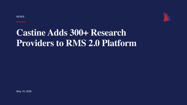Castine Adds 300+ Research Providers to RMS 2.0 Platform